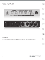 Klark Teknik DN9620 Skrócona instrukcja obsługi