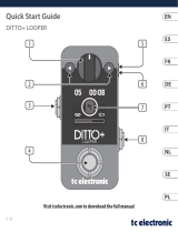 TC Electronic DITTO+ LOOPER Instrukcja obsługi