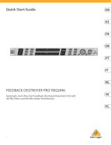 Behringer FBQ2496 Skrócona instrukcja obsługi