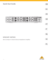Behringer AMP800 Skrócona instrukcja obsługi