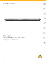 Behringer LED FLOODLIGHT BAR 240-8 RGB Skrócona instrukcja obsługi