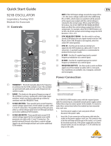 Behringer 921B Oscillator Legendary Analog VCO Module for Eurorack Skrócona instrukcja obsługi