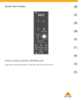 Behringer CP3A-O OSCILLATOR CONTROLLER Skrócona instrukcja obsługi