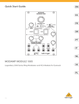 Behringer MODAMP 1005 Legendary 2500 Series Ring Modulator Skrócona instrukcja obsługi