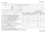 Whirlpool PWA 410 Program Chart