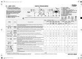 Whirlpool AWO 12563/1 WP Program Chart