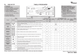 Whirlpool AWE 6317/P Program Chart