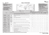 Whirlpool AWE 6377 Program Chart