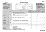 Whirlpool AWE 6514 Program Chart