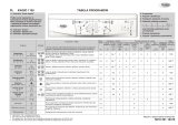 Whirlpool AWO/D 1100 Program Chart