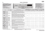 Whirlpool AWO/C 6204 Program Chart