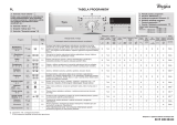 Whirlpool AWO/C 61001 Program Chart