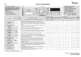 Whirlpool AWO/C 3127 P Program Chart