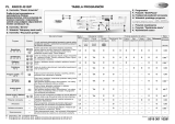 Whirlpool AWO/D 4513/P Program Chart