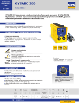 GYS GYSARC 200 Karta katalogowa