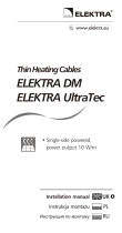 ELEKTRA ELEKTRA UltraTec Instrukcja instalacji