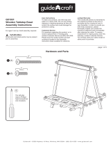 Guidecraft Wooden Tabletop Easel G51031 Assembly Instructions
