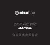 Niceboy ORYX X410 EPIC Instrukcja obsługi
