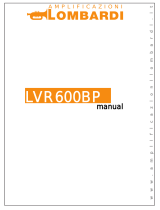 Amplificazioni Lombardi LVR600BP Instrukcja obsługi