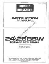 Wadkin 24BSW Instrukcja obsługi
