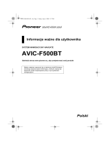 Pioneer AVIC-F500BT Instrukcja obsługi