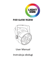 Light4Me PAR 6x4W RGBW Instrukcja obsługi