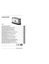 Morphy Richards 2 slice Fusion ‘long’ slot toaster Instrukcja obsługi
