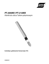 ESAB PT-20AMX and PT-21AMX Plasmarc Cutting Torches Instrukcja obsługi