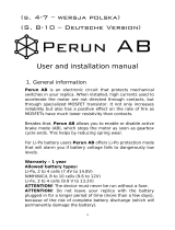 Perun Airsoft Perun AB User and Installation Manual