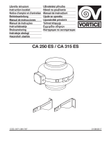 Vortice CA 250 ES Instrukcja obsługi
