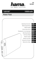 Hama 00183362 LED10S Power Pack Instrukcja obsługi