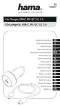 Hama 00183327 Car Charger Instrukcja obsługi