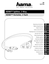 Hama 00121776 HDMI Splitter 2-Way Instrukcja obsługi