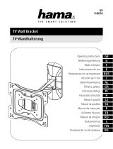 Hama 00118077 TV Wall Bracket Instrukcja obsługi