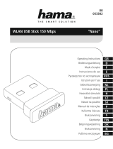 Hama 00053302 Nano WLAN USB Stick 150 Mbps Instrukcja obsługi