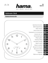 Hama 00186414 Bathroom Clock Instrukcja obsługi