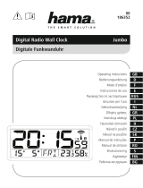Hama 00186352 Jumbo Digital Radio Wall Clock Instrukcja obsługi