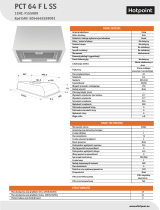 Hotpoint PCT 64 F L SS Product data sheet