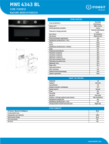 Indesit MWI 4343 BL Product data sheet