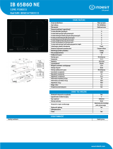 Indesit IB 65B60 NE Product data sheet