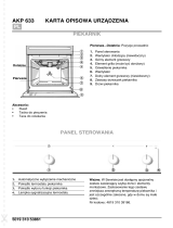 Whirlpool AKP 633 WH Program Chart