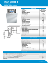 Indesit DISR 57H96 Z Product data sheet