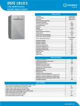 Indesit DSFE 1B10 S NEL Data Sheet