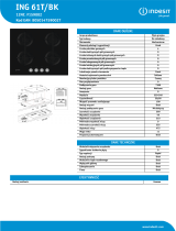 Indesit ING 61T/BK Product data sheet