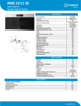 Indesit MWI 3211 IX Product data sheet