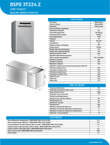 Indesit DSFO 3T224 Z Product data sheet