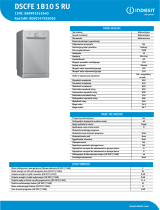 Indesit DSCFE 1B10 S RU NEL Data Sheet