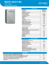 Indesit DSCFE 1B10 S RU Product data sheet