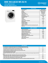 Indesit BDE 961483X WS EU N NEL Data Sheet