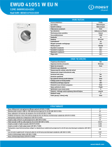 Indesit EWUD 41051 W EU N NEL Data Sheet